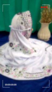 MUKENA TERUSAN NEW! Mukena Polino Dewasa Model Terusan Motif Bordir Bunga Daisy Cantik