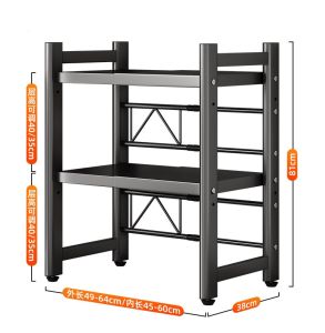 Kitchen organizer storage rack microwave table rack adjustable kitchen organizer microwave rack stand steel