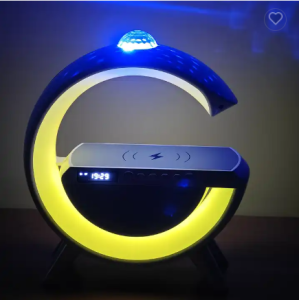 Atmosphere Lamp with 15W Fast Wireless Charging Bluetooth Speaker Music Alarm Clock
