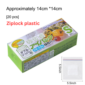 Reusable Food Storage Bag Fresh Keeping Bags Sealed Food Packing Bag with Double Zipper Refrigerator Organizer Fresh-keeping Sealing Bag Leakproof