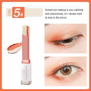 Eyeshadow Stick 2 in 1 Glitter Long Lasting Waterproof Eye Shadow Shimmer Matte Double Colors HZ275