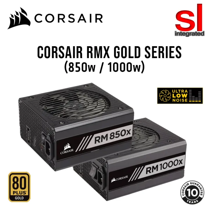 CORSAIR RMx Series ATX 3.1 PCIe5.1 80Plus Gold Full Modular Power Supply (1000w/850w)