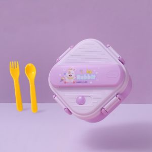 AODUOYAYA Lunch Box Cute Bento Lunch Box with Compartments Portable Kids Bento Box Sealed Double Layer Lunch Box