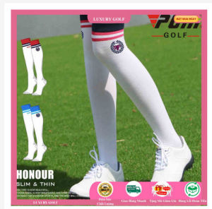 Tất golf nữ cao cổ P.G.M - ĐỦ MÀU
