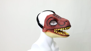 Mặt nạ hóa trang Halloween Đảng động vật Tyrannosaurus Rex mặt nạ khủng long mặt nạ kết cấu thực tế và màu sắc khủng long Khăn trùm đầu