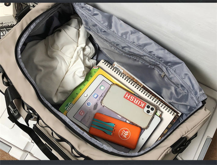 Outdoor%20Korean%20Fashion%20Waterproof%20Large%20Travel%20Bags%20With%20Shoe%20Storage%20Dry%20Wet%20Item%20Separation%20-%20Image%207