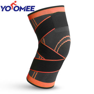 Yoomee 1 ชิ้น 3D ทอผ้าการบีบอัดเข่าแขนรั้งเข่าสำหรับผู้ชายและผู้หญิงสนับสนุนเข่าสำหรับวิ่งเดินป่าC rossfitบาสเกตบอลบรรเทาอาการปวดวงเดือนฉีกขาดโรคข้ออักเสบได้เร็วขึ้นการกู้คืนสายรัดปรับระดับ