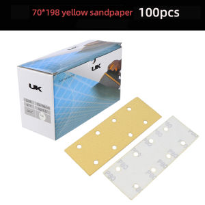 20pcs/50pcs/100pcs 70x198mm Vacuuming Flocked Sandpapers 8 Holes Sanding Disc-Abrasive Polishing For 80 120 240 320 grit
