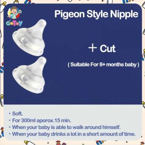 【Local delivery】Buy one get one free baby pacifier pigeon pacifier wide neck pacifier SS/S/M/L/X anti-suffocation silicone material