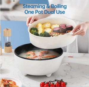 **Hot Sale** 4L Electric Cooking Pot Handle Electric Frying Pan Non Stick Frying Pan