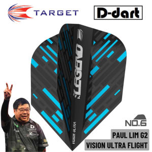 TARGET DARTS FLIGHT- No.6 Paul Lim G2 Vision Ultra Dart Flights (3Pcs/Pack)