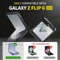 Ốp lưng cho Samsung Galaxy Z Flip 6 có chân đế, ốp lưng bảo vệ bản lề cấp quân sự chống rơi, chống trầy xước, chống sốc cho Samsung Z flip 6, màu tím nhạt. 
