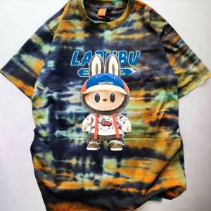 เสื้อยืด มัดย้อมวินเทจ ลายMONSTERS เสื้อคอกลม LABUBU น้องบู้ ขายส่ง ขายปลีก ตปี 2024 ผ้าCotton ใส่ได้ทั้งคุณผู้ชาย คุณผู้หญิง  สินค้าพร้อมส่งทุกวัน