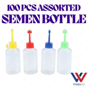 100ml Pig Swine Semen Bottle Pack 100pcs For Professional Farm Application pig semen bottle