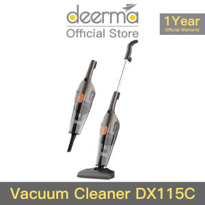 Deerma DX115C Portable Handheld Vacuum Cleaner Household Silent Strong Suction Home Aspirator 1 Year Warranty [Official Store]