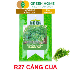 Hạt Giống Rau Càng Cua GreenHome Gói 05gr~900 hạt Dễ Chăm SócTrồng Quanh NămThu Hoạch Nhanh R27