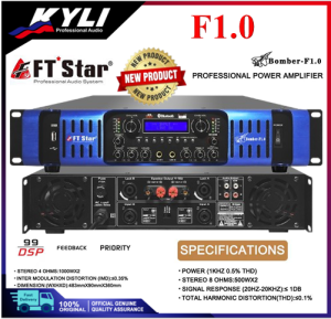 【KYLI】FT STAR BOMBER F1.0 Digital Karaoke Professional Integrated Power Amplifier(USB/Bluetooth)