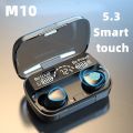 TWS NEW M10 Wireless Bluetooth Headset 5.3 Earphones Bluetooth Headphones with Mic Earbuds 3000Mah Charger Box LED Display Fone. 