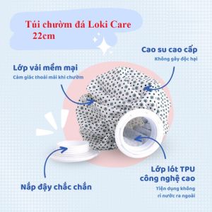 Túi chườm đá lạnh size lớn 26 cm hỗ trợ giảm chấn thương khi chơi thể thao vận động đá bóng ( Giao họa tiết ngẫu nhiên)- Loki care