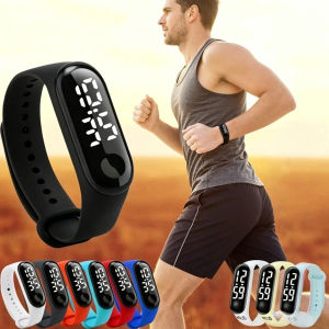 LED Digital Sports Watches Fashion Waterproof Clock Sport Wristband Bracelet Touch LED Watch Holiday Gift