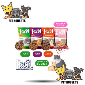 Makanan Kucing Excel Catfood 500g Freshpack Adult Kitten