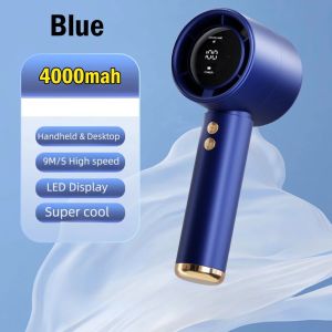 2704 N68 100 Gears mini fan 6000mah rechargable portable fan handy handheld electric turbo fan