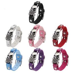 Người đàn ông của Punk sọ Vòng đeo tay bằng da Edgy Gothic Cuff Streetwear da Quà Tặng Vòng đeo tay phong cách phụ kiện cổ tay