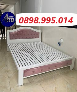 Giường sắt hộp 5x10 cao cấp nhiều kích thước nhiều màu sắc sơn tĩnh điện bền đẹp không rỉ sét hàng đẹp giá xưởng HCMBD