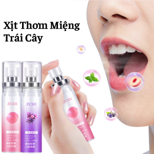 Xịt Thơm Miệng ZCSH Spray The Mát Không Cay Hương Trái Cây Nhỏ Gọn Tiện Lợi 20ml