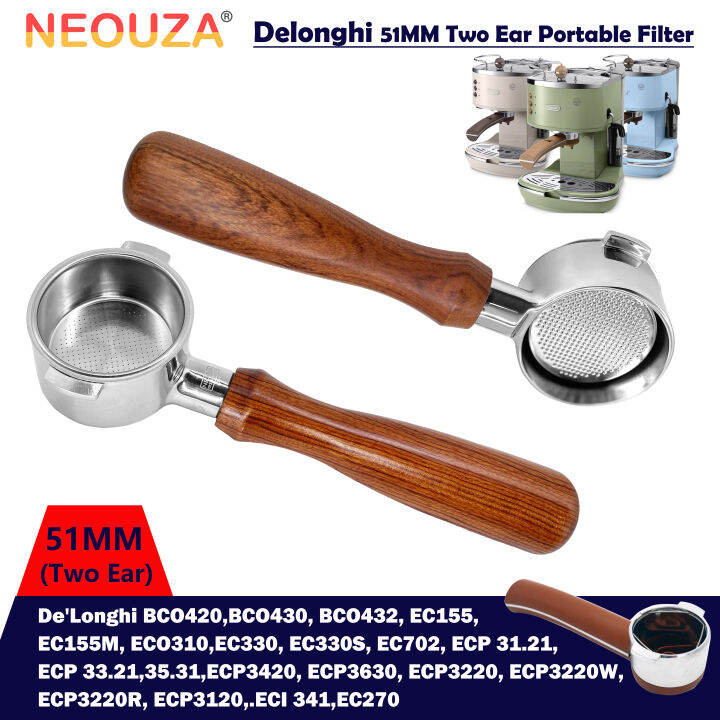 NEOUZA Coffee 51mm Bottomless Portafilter Compatible for De Longhi