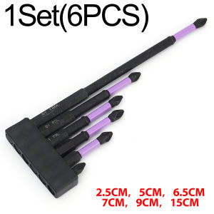 12PCS Magnetic Screwdriver Bits Non-slip Shockproof Phillips Impact Bits Hex Shank Alloy Steel Bits Suitable for Power Tools