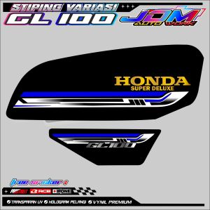 TRIPING VARIASI MOTOR HONDA GL 100 / STICKER LIST MOTOR GL 100