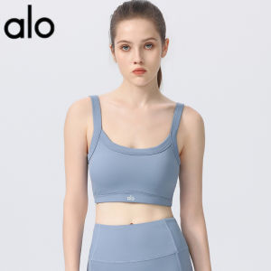 Al0-yoga European and American Sports Bra for Women with Shockproof Pads Fitness Wear High-Intensity Yoga Vest Top bra -ALO