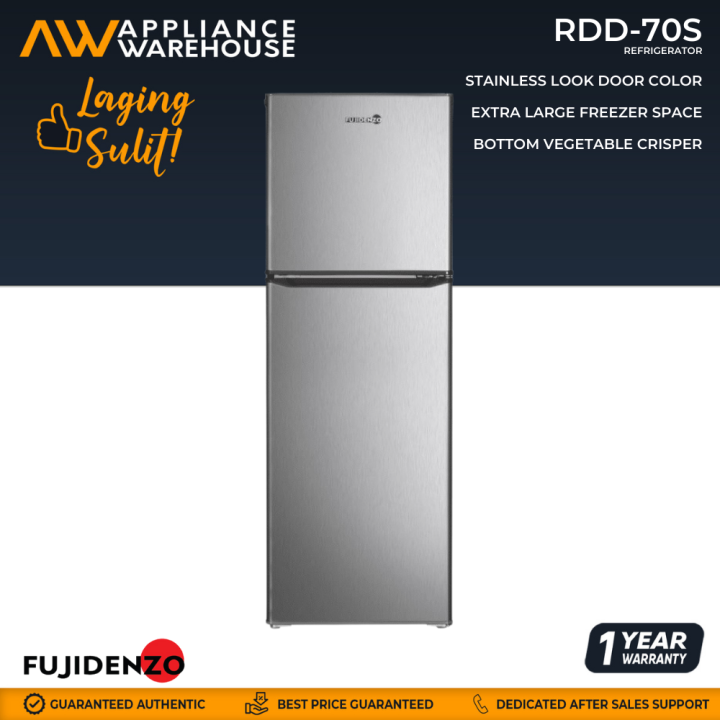 Fujidenzo RDD70S 7.0 cu.ft. Two Door Refrigerator Lazada PH