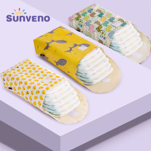 Sunveno Diaper Dry Wet Bag Tote Pouch Reusable Nappy Organizer Waterproof Fashion Prints Mummy Storage Bag Travel Nappy Bag