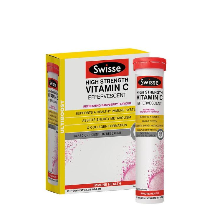 Swisse Ultiboost High Strength Vitamin C 1000mg Effervescent 60 Tablets ...