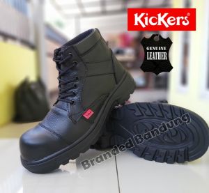 Sepatu Boots Pria Kickers Delta Safety Ujung besi kulit Sepatu Kerja Proyek Tracking Gunung Hiking Outdoor Kerja Lapangan Kantor Formal Pria Cowo Laki- laki Boot Savety But Sepeti Septi Buts Sevti Bot Septy Bots Sefty Trendy Terbaru