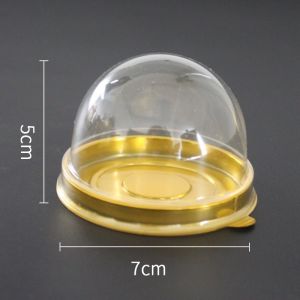 100PCS Transparent Mooncake Tray/Thickened Vacuum Molded Mooncake Tray For Filling Yellow Crisp Bean Paste Cake