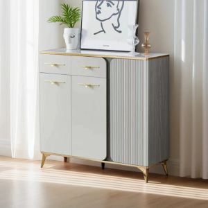 Elegant Modern Shoe Cabinet D7 100cm -Space-Saving Storage Rack for Entryway Hallway & Home Décor