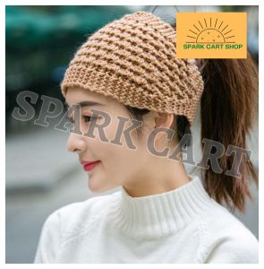 SPARK CART 1pcs Women Turban Warmer Hat Headbands Pineapple Crochet Head Wraps Scarf for Girls
