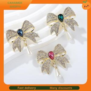 ❣️❣️❣️ Vintage Light Luxury Rhinestone Bow Brooches Women Clothing Coat Jewelry Accessries Gifts