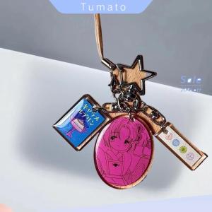 Tumato 1Pcs Phim Hoạt Hình Dễ Thương Treo Trang Trí Phim Hoạt Hình Nhựa Acrylic Điện Thoại Dây Buộc Keychain Pandent Quà Tặng Cho Cô Gái Và Chàng Trai