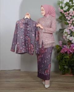 Kebaya Sarita Couple Kemeja Baju pesta Keluarga Gaun Kondangan dan Batik Pria