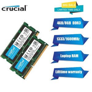 【COD】 New Crucial 4GB/8GB DDR3/DDR3L 1333Mhz/1600Mhz SODIMM Laptop memory PC3/PC3L- 12800/10600  204pin 1.5V/1.35V Notebook RAM Laptop Memory Gaming UP Class online