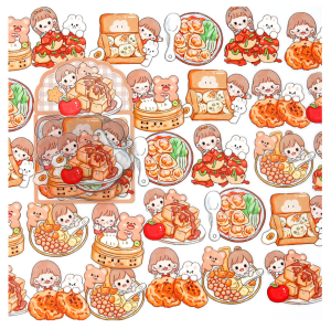 Set hình dán TELADO S13 trang trí sổ tay STICKERr Abu ăn lẩu siêu dễ thương Hình dán không thấm nước trang trí vật dụng tiện lợi