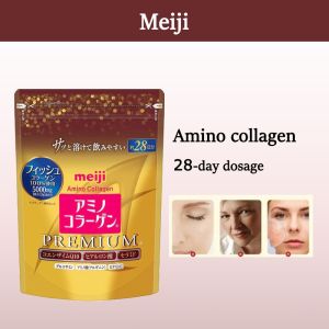 Meiji Premium Amino Collagen Powder Beauty Food Refill 196g 28Days