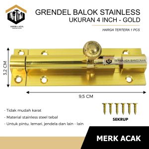 Grendel  Stainless steel / selot pintu kuncian lemari laci gerbang
