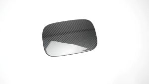 Cornerr Dry Carbon Fiber Car Rear Tank Fuel Cap Gas Oil Protect Cover Trim Exterior Decoration For Hyundai Kona N 2021 2022 2023 R7Q2P