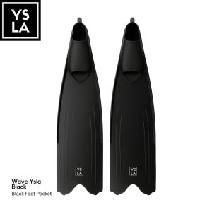 Wave Ysla Freedive and Spearfishing Long Freediving Fins Black Foot Pocket[Fast Shipping]