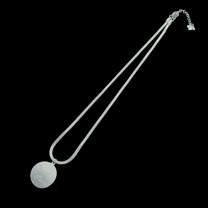 Kalung Titanium Wanita Good Luck Pipih Terbaru Terbaru Kalung Titanium Anti Karat Tidak Luntur